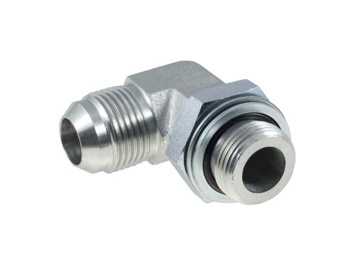 6310 - EK - 90° BSP UK  / UNF UK Kuristava, 1MM reiällä