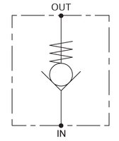 FR3S-FPR - Vasaraventtiilin takaiskuventtiili 8 bar