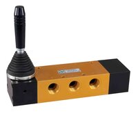 Manually operated 5/3 valve 1/2