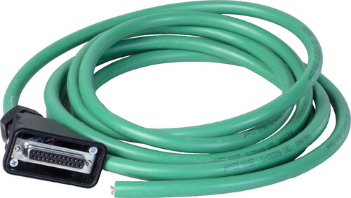 Cable IP54 protected D-SUB 25pin