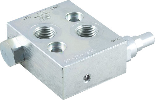 VLMSAC2 - Dual cross relief valve for OMS motor with anti-cavitation and single adjustment