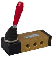 5/2-valve lever 90° two positions 1/4