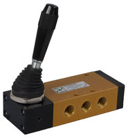 5/3-valve lateral lever 3 positions detent 1/4