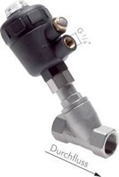 Angle seated valve