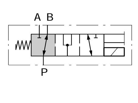 Walvoil DF 3/2 kaavio